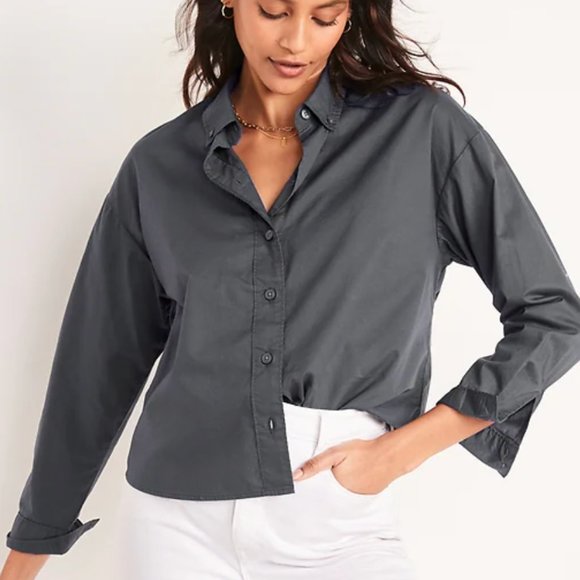 Old Navy Boyfriend Oversized Shirt - Picture 2 of 7